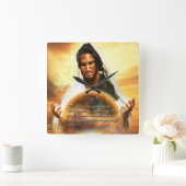 そう世界2の柱時計愛される神のため スクエア壁時計 (ホーム)