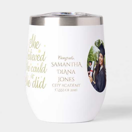 そう信じたからこそできた 感動の卒業記念品 (正面)