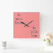 そう多くの事そう少し時間の柱時計 スクエア壁時計 (ホーム)