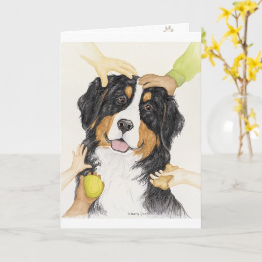 そう多くの友人 カード (黄色い花)