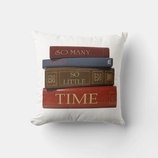 そう多くの本そう少し時間の読者の心地よい枕 クッション (正面)