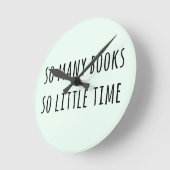 そう多くの本そう少し時間 ラウンド壁時計 (傾斜)