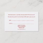 そう多数はあなたの紹介のためにyous感謝していしています 紹介カード (裏面)