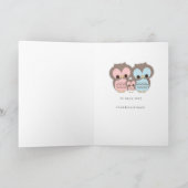 そう小さく、そうかわいい新生児のおめでとう|のピンクの女の子 カード (内部)