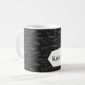 そう恐竜のRawrのマグ コーヒーマグカップ (正面左)