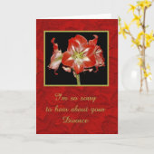 そう残念な…離婚カード カード (黄色い花)