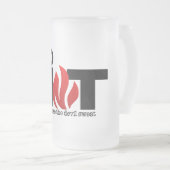 そう熱いマグ-スタイル及び色を選んで下さい フロストグラスビールジョッキ (正面右)