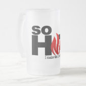 そう熱いマグ-スタイル及び色を選んで下さい フロストグラスビールジョッキ (正面左)