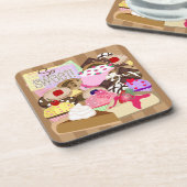 そう甘いデザートのコースター コースター (左側)