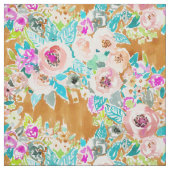 そう甘美でカラフルなBohoの花柄の水彩画 ファブリック (見本)