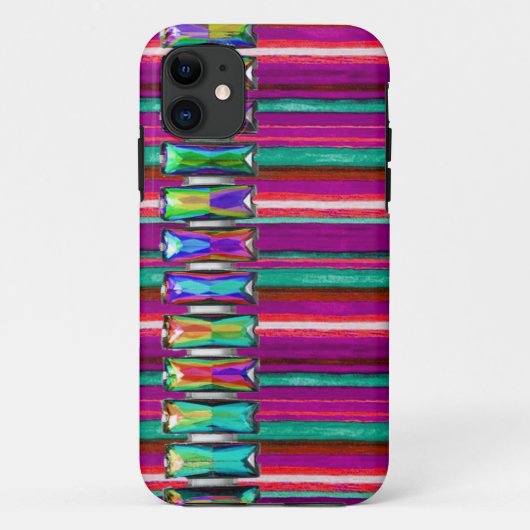 そう白熱ラインストーンのIphoneクールな虹色の5の場合 Case-Mate iPhoneケース (裏面)