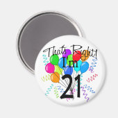 そう私は21だ – 誕生日 マグネット (正面/裏面)