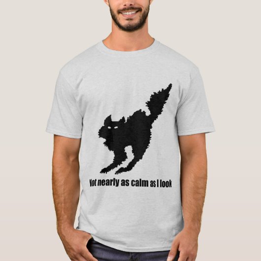 そう穏やかなない猫のワイシャツ Tシャツ (正面)