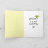 そう粋誕生日それをカスタマイズ カード (内部)