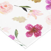 そう美しい水彩画の花柄 ショートテーブルランナー (コーナー)