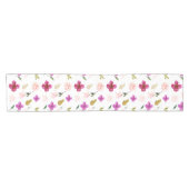 そう美しい水彩画の花柄 ショートテーブルランナー (横)