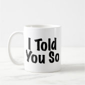 そう言いました コーヒーマグカップ (左)