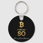 そう言っただろう、Bitcoin Ultimate Cryptoの復帰 キーホルダー (裏面)