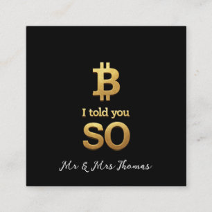 そう言っただろう、Bitcoin Ultimate Cryptoの復帰 スクエア名刺