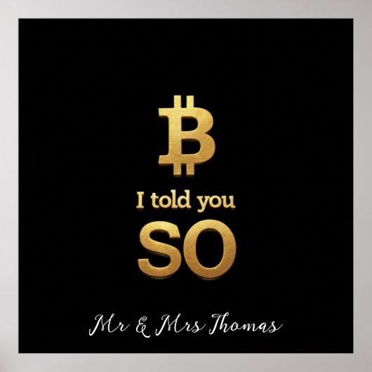 そう言っただろう、Bitcoin Ultimate Cryptoの復帰 ポスター (正面)