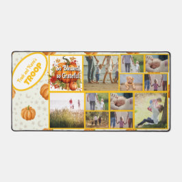 そう賛美で、感謝の写真コラージュのデスクマット デスクマット