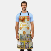 そう賛美で、感謝の家族の写真コラージュ エプロン (着用した状態)