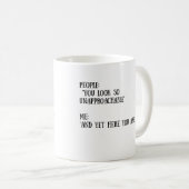 そう近づき難いマグを見ます コーヒーマグカップ (正面右)