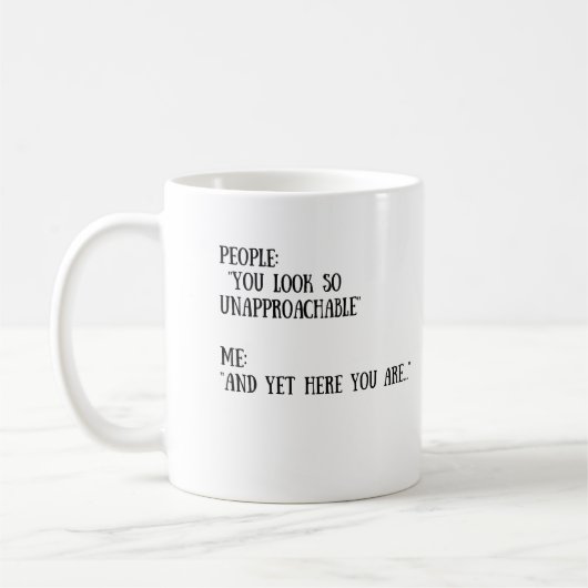 そう近づき難いマグを見ます コーヒーマグカップ (左)