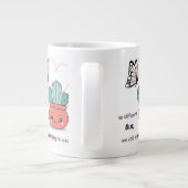 そう違う、完璧な一緒に – かわいいカップル ジャンボコーヒーマグカップ (裏面)