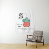 そう違う、完璧な一緒に – かわいいカップル タペストリー (インサイチュ)