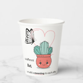 そう違う、完璧な一緒に – かわいいカップル 紙コップ