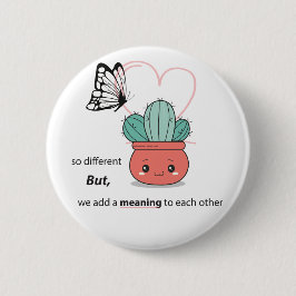 そう違う、完璧な一緒に – かわいいカップル 缶バッジ