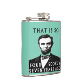 そう4つのスコア及び7年AgであるAbeリンカーン フラスク (右)