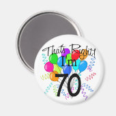 そう70歳の誕生日 マグネット (正面/裏面)