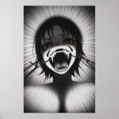 そう、おもしろい笑っている人 | AI Art ポスター (正面)