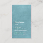 「そう。」 ヴィンテージタイプライターターコイズライター 名刺 (裏面)