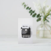 「そう。」 ヴィンテージタイプライタープロフェッショナルライター 名刺 (スタンド正面)