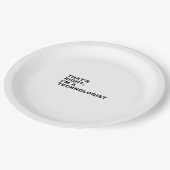 そう、私は技術者です ペーパープレート (アングル)