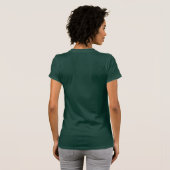 「そう、私は発明家です」Tシャツ - 女性用 ダークグリーン Tシャツ (裏面フル)
