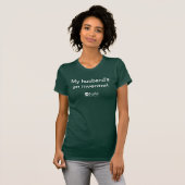 「そう、私は発明家です」Tシャツ - 女性用 ダークグリーン Tシャツ (正面フル)