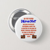 そうDEMOCTATを投票しました 缶バッジ (正面&裏面)