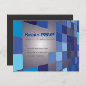 そうDIGITALのバーのバルミツワーの応答カード 出欠カード (正面/裏面)