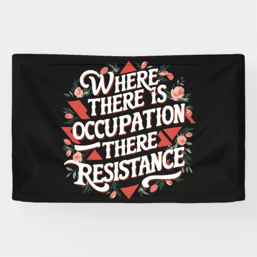 そこで占拠が起こったところで抵抗がある 横断幕 (横)