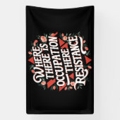 そこで占拠が起こったところで抵抗がある 横断幕 (縦)