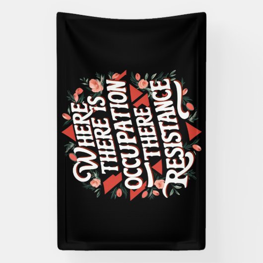 そこで占拠が起こったところで抵抗がある 横断幕 (縦)