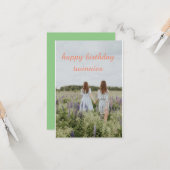 そこで双子の人のためのハッピーバースデー カード (正面/裏面インサイチュ)