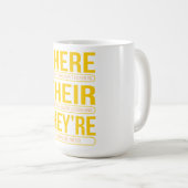 そこで彼らは英語の先生 コーヒーマグカップ (正面右)