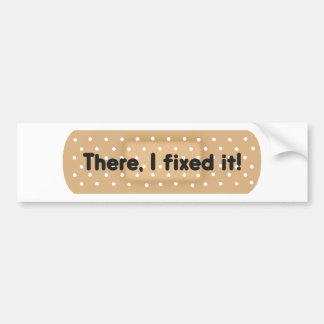そこで直した!包帯 バンパーステッカー