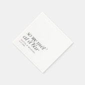 そこで私たちはバーモダンのシンプル結婚店で スタンダードカクテルナプキン (角)