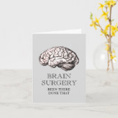 そこで脳手術が行われたおもしろい カード (黄色い花)